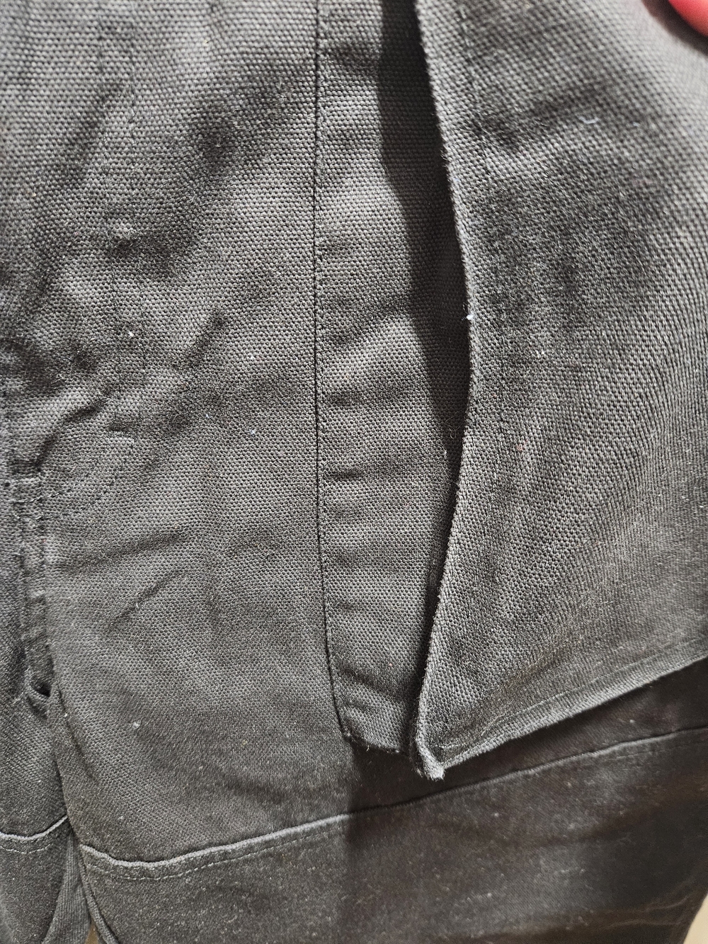 Genuine Dickies Duck Canvas Logger Pants Black Double Knee Carpenter 36x30 - Picture 6 of 9